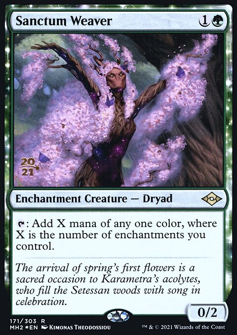 Sanctum Weaver, Modern Horizons 2 Promos #171s, Magic: The Gathering card