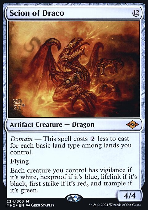 Scion of Draco, Modern Horizons 2 Promos #234s, Magic: The Gathering card
