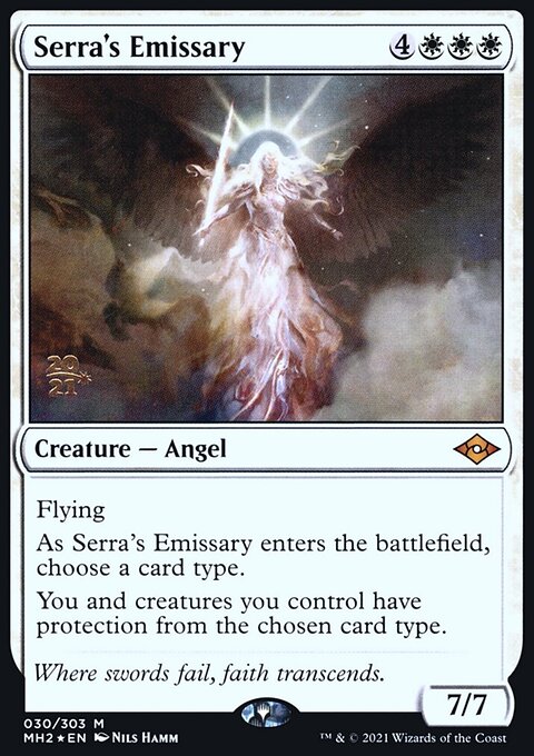 Serra's Emissary, Modern Horizons 2 Promos #30s, Magic: The Gathering card