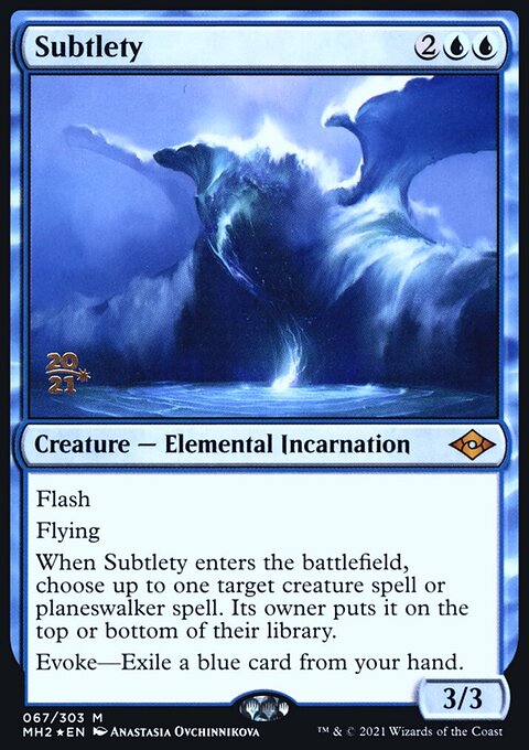 Subtlety, Modern Horizons 2 Promos #67s, Magic: The Gathering card