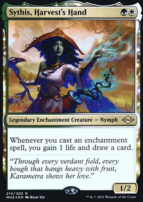 Sythis, Harvest's Hand, Modern Horizons 2 Promos #214s, Magic: The Gathering card