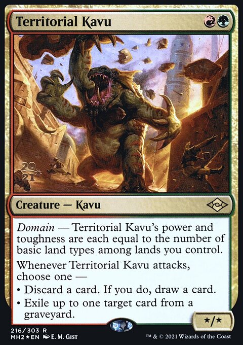 Territorial Kavu, Modern Horizons 2 Promos #216s, Magic: The Gathering card