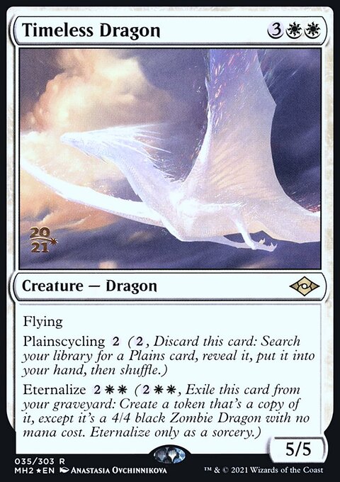 Timeless Dragon, Modern Horizons 2 Promos #35s, Magic: The Gathering card