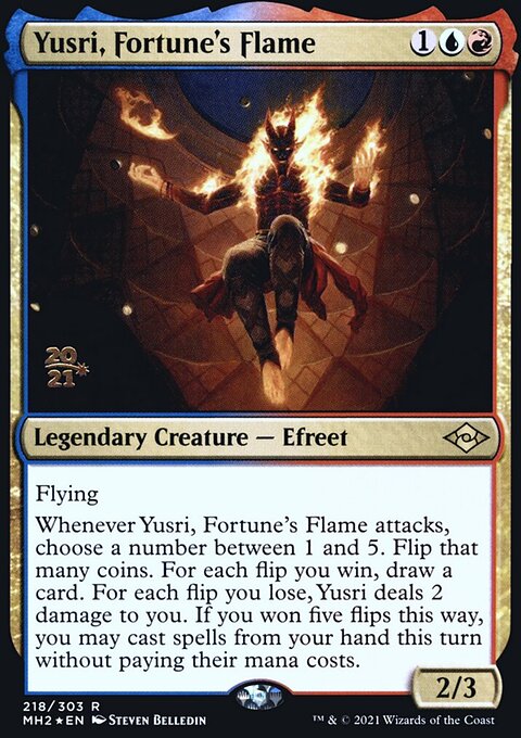 Yusri, Fortune's Flame, Modern Horizons 2 Promos #218s, Magic: The Gathering card