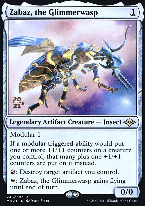 Zabaz, the Glimmerwasp, Modern Horizons 2 Promos #243s, Magic: The Gathering card