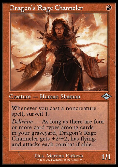 Dragon's Rage Channeler, Modern Horizons 2 Timeshifts #9, Magic: The Gathering card