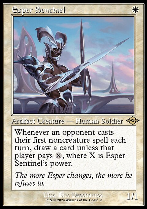 Esper Sentinel, Modern Horizons 2 Timeshifts #2, Magic: The Gathering card
