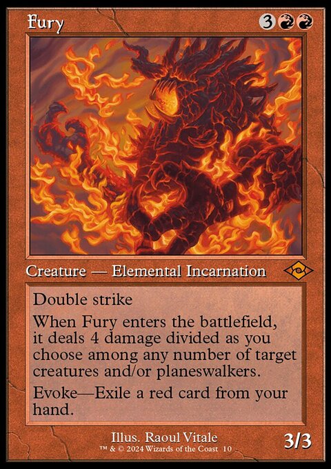 Fury, Modern Horizons 2 Timeshifts #10, Magic: The Gathering card