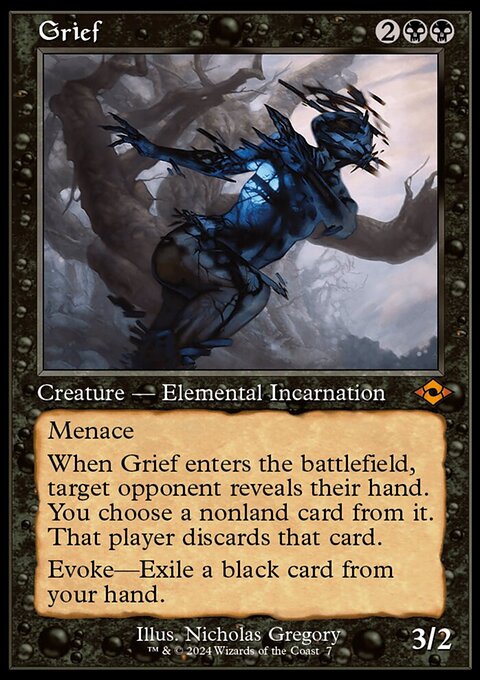 Grief, Modern Horizons 2 Timeshifts #7, Magic: The Gathering card