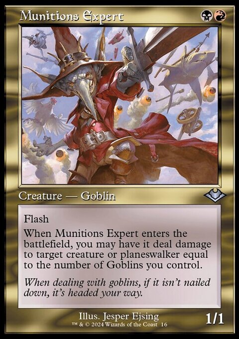 Munitions Expert, Modern Horizons 2 Timeshifts #16, Magic: The Gathering card