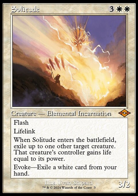 Solitude, Modern Horizons 2 Timeshifts #3, Magic: The Gathering card