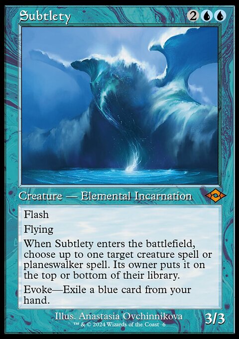 Subtlety, Modern Horizons 2 Timeshifts #6, Magic: The Gathering card