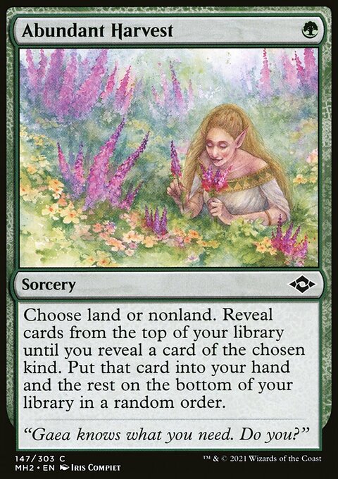 Abundant Harvest, Modern Horizons 2 #147, Magic: The Gathering card