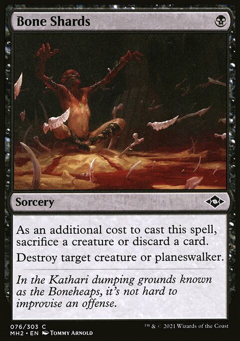 Bone Shards, Modern Horizons 2 #76, Magic: The Gathering card
