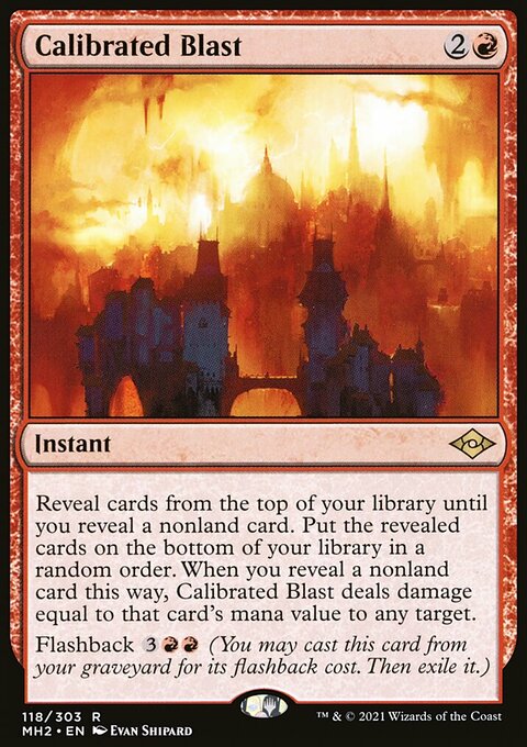 Calibrated Blast, Modern Horizons 2 #118, Magic: The Gathering card