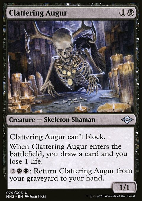 Clattering Augur, Modern Horizons 2 #79, Magic: The Gathering card