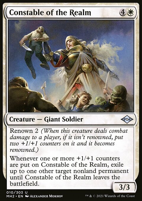 Constable of the Realm, Modern Horizons 2 #10, Magic: The Gathering card