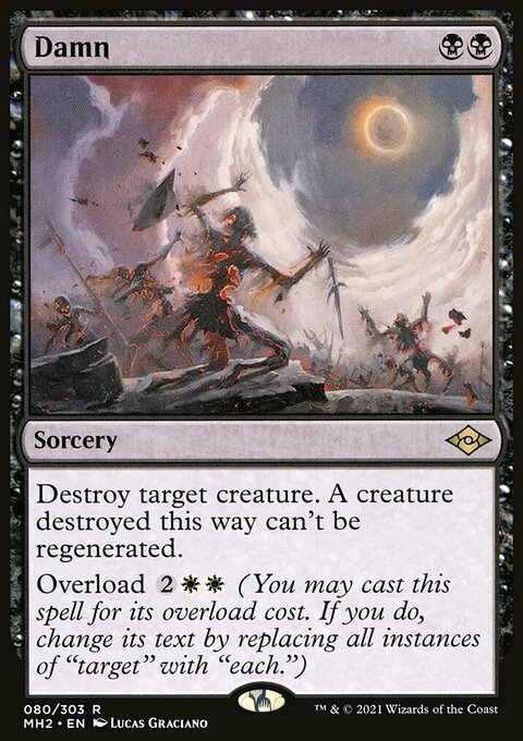 Damn, Modern Horizons 2 #80, Magic: The Gathering card