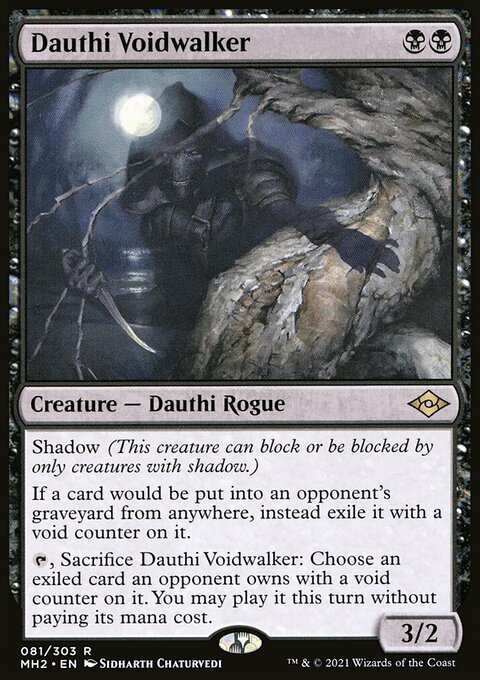 Dauthi Voidwalker, Modern Horizons 2 #81, Magic: The Gathering card