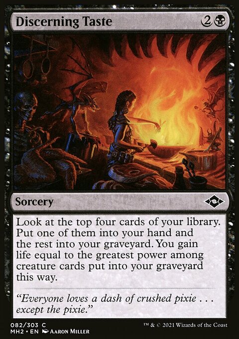 Discerning Taste, Modern Horizons 2 #82, Magic: The Gathering card