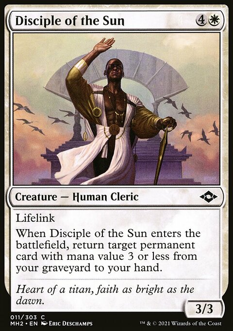 Disciple of the Sun, Modern Horizons 2 #11, Magic: The Gathering card