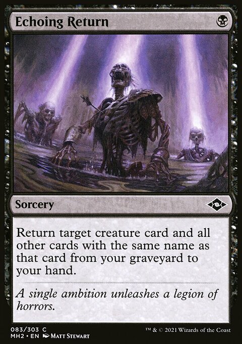 Echoing Return, Modern Horizons 2 #83, Magic: The Gathering card
