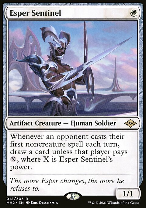 Esper Sentinel, Modern Horizons 2 #12, Magic: The Gathering card
