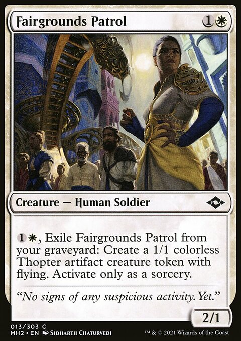 Fairgrounds Patrol, Modern Horizons 2 #13, Magic: The Gathering card