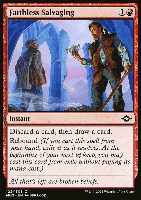 Faithless Salvaging, Modern Horizons 2 #122, Magic: The Gathering card