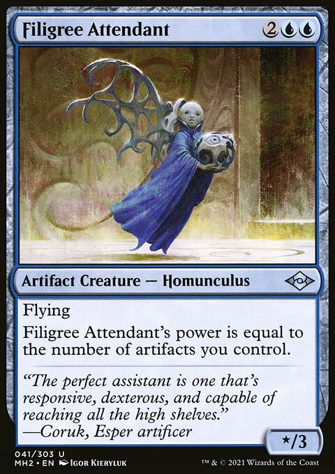 Filigree Attendant, Modern Horizons 2 #41, Magic: The Gathering card