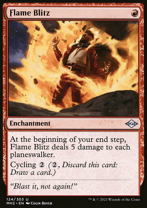 Flame Blitz, Modern Horizons 2 #124, Magic: The Gathering card