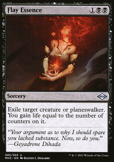 Flay Essence, Modern Horizons 2 #85, Magic: The Gathering card