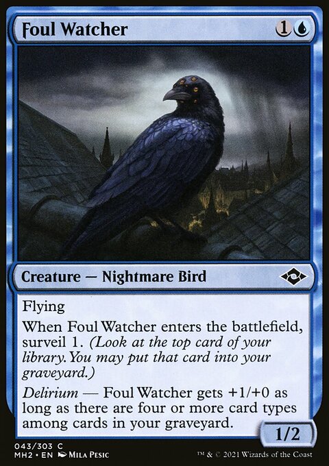 Foul Watcher, Modern Horizons 2 #43, Magic: The Gathering card