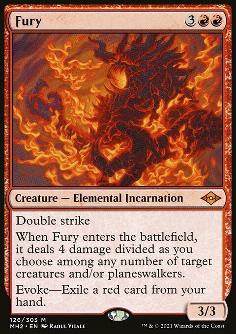 Fury, Modern Horizons 2 #126, Magic: The Gathering card