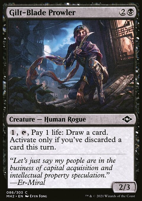Gilt-Blade Prowler, Modern Horizons 2 #86, Magic: The Gathering card