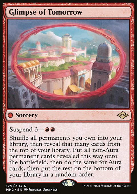 Glimpse of Tomorrow, Modern Horizons 2 #129, Magic: The Gathering card
