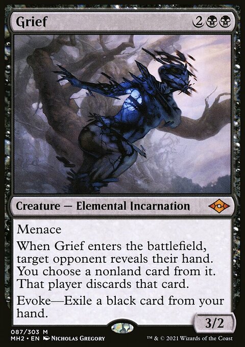 Grief, Modern Horizons 2 #87, Magic: The Gathering card