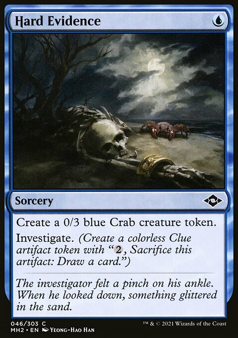 Hard Evidence, Modern Horizons 2 #46, Magic: The Gathering card