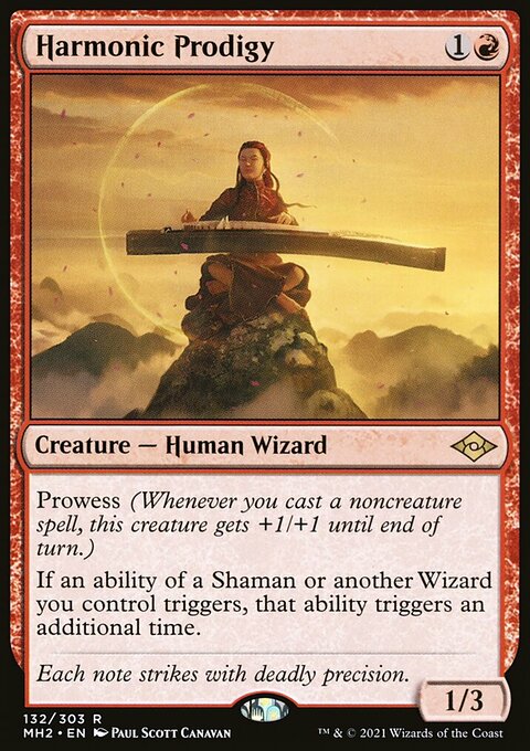 Harmonic Prodigy, Modern Horizons 2 #132, Magic: The Gathering card