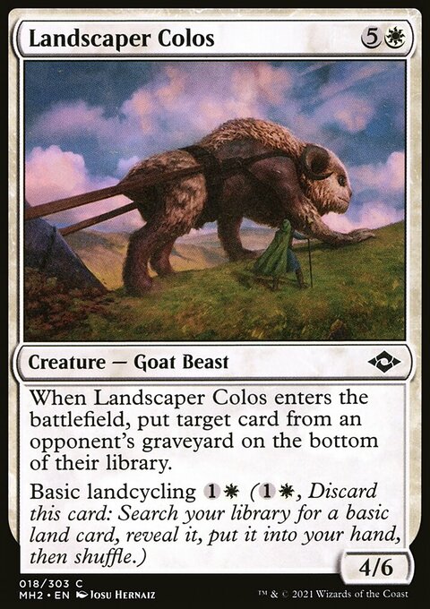 Landscaper Colos, Modern Horizons 2 #18, Magic: The Gathering card