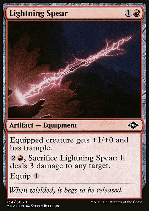 Lightning Spear, Modern Horizons 2 #134, Magic: The Gathering card