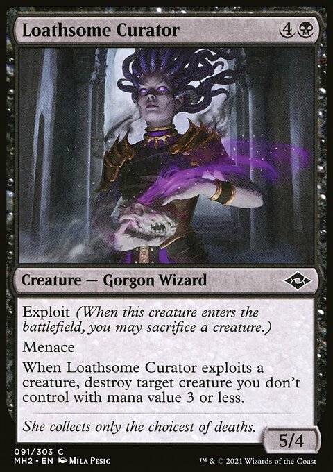 Loathsome Curator, Modern Horizons 2 #91, Magic: The Gathering card