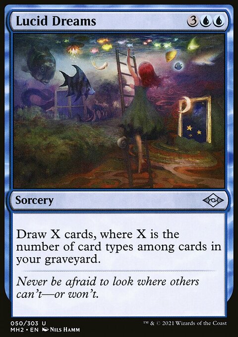 Lucid Dreams, Modern Horizons 2 #50, Magic: The Gathering card