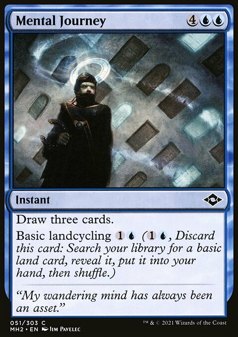 Mental Journey, Modern Horizons 2 #51, Magic: The Gathering card