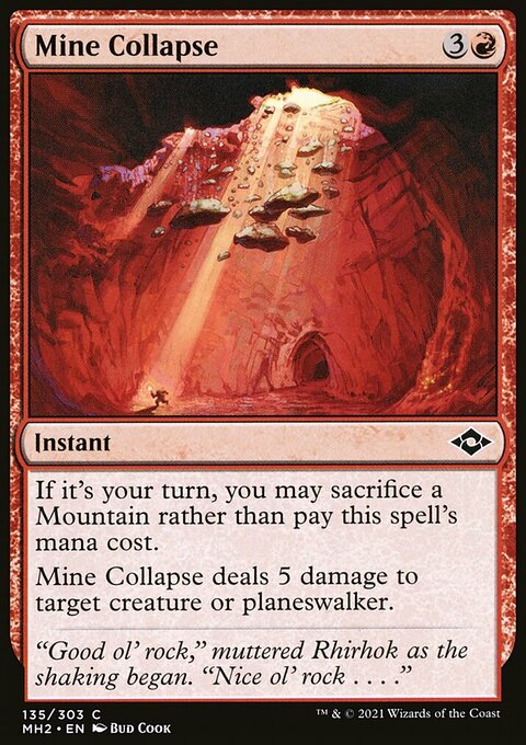 Mine Collapse, Modern Horizons 2 #135, Magic: The Gathering card