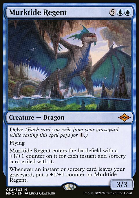 Murktide Regent, Modern Horizons 2 #52, Magic: The Gathering card