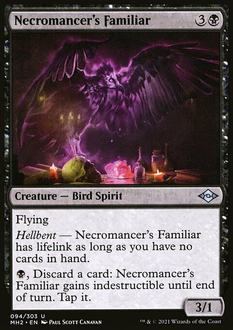 Necromancer's Familiar, Modern Horizons 2 #94, Magic: The Gathering card