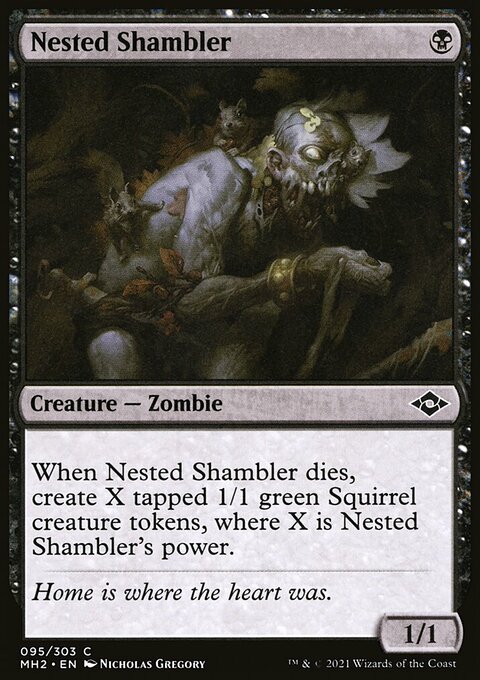 Nested Shambler, Modern Horizons 2 #95, Magic: The Gathering card