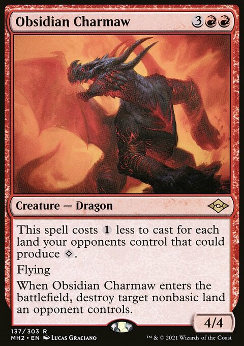 Obsidian Charmaw, Modern Horizons 2 #137, Magic: The Gathering card
