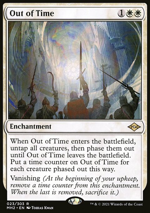 Out of Time, Modern Horizons 2 #23, Magic: The Gathering card